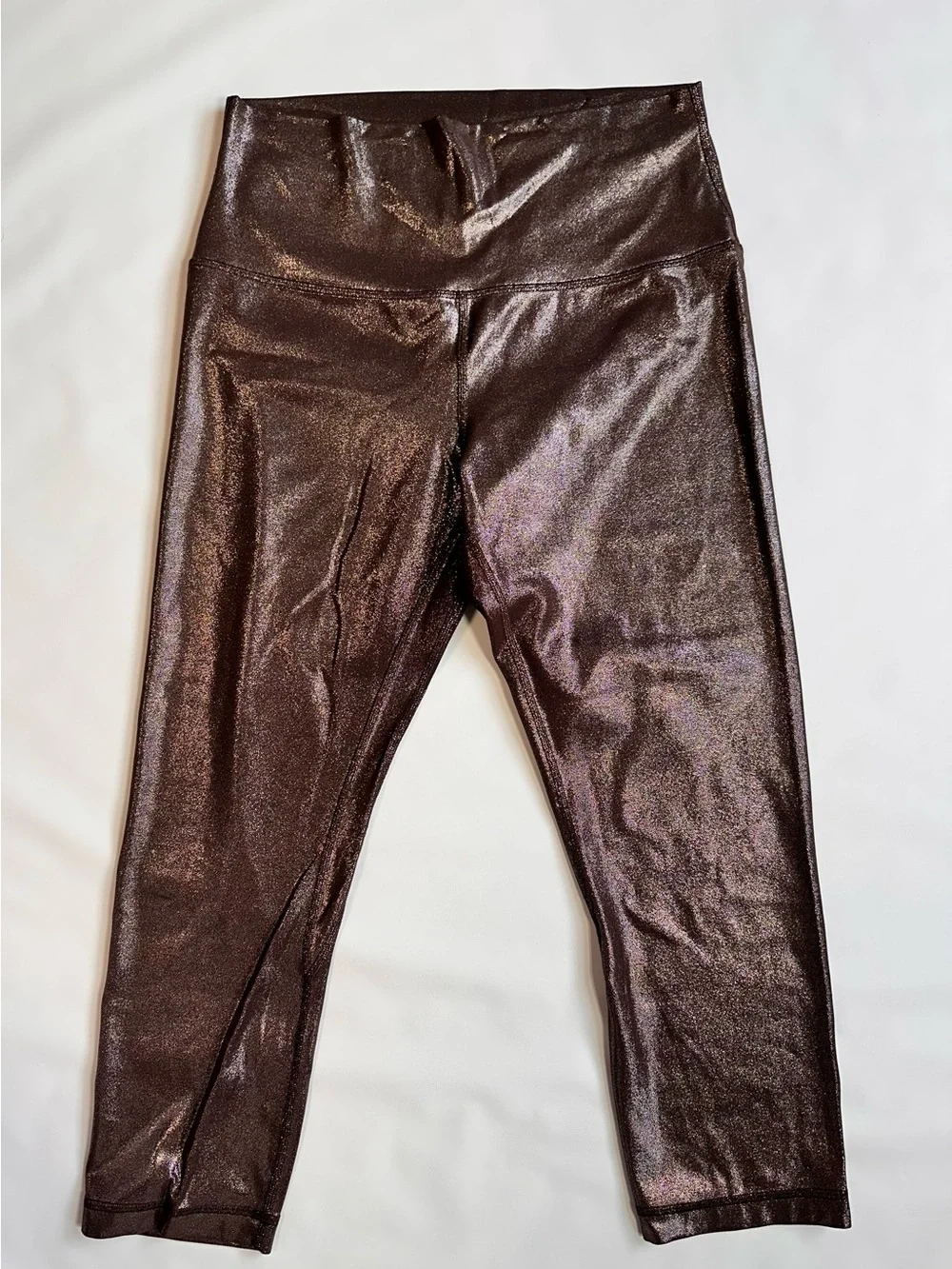 lululemon athletica Shimmery Metallic Brown High-Rise Leggings